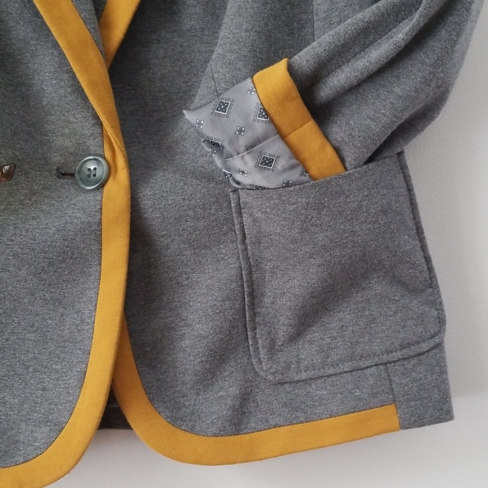 Outback Red schoolboy blazer mustard & gray Wmn S